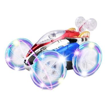 Imagem de Carrinho Controle Remoto Maluco 360º LED Brinquedo Acrobacias Gira Rod