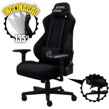 Imagem de Cadeira Gamer Escritório Rosa Mad Racer V8 Turbo Pcyes Com Inclinação 
