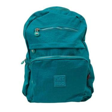 Imagem de Mochila Bolsa Com Porta Notebook Turquesa Escolar Trabalho - GOAL