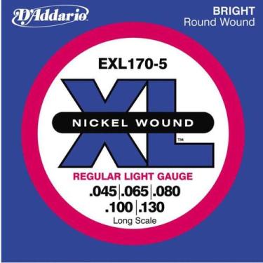 Imagem de D'Addario - Encordoamento Para Baixo 5 Cordas 045 EXL170 - D Addario