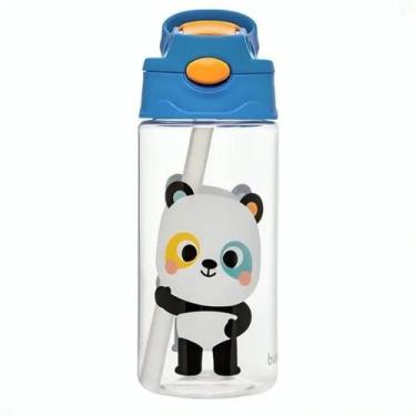Imagem de Garrafinha De Alumínio Ou Plástico Buba 400ml Com Canudo em Silicone, 