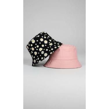 Imagem de Chapéu Bucket Dupla Face Estampado Floral Tamanho 57cm - Congratulatio