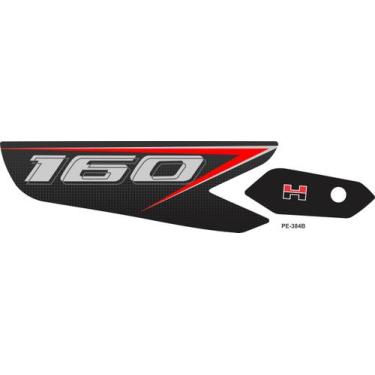 Imagem de Adesivo protetor de escapamento honda titan/fan 160 resinado alto rele