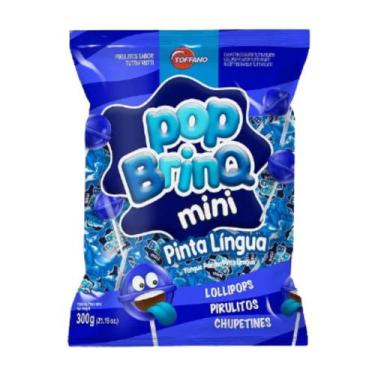 Imagem de Pirulito pop brinq mini pinta lingua 300g toffano