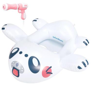 Imagem de Pool Float InflateBeasts Seal com pistola de água para crianças de 3 a