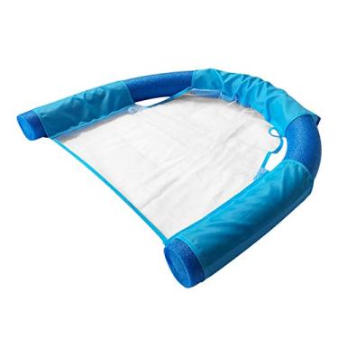 Imagem de XIAOY Cadeira macarrão para crianças e adultos com alça malha flutuante para crianças e adultos incrível brinquedo água para piscina, assento em U, cadeira macarrão para água a todos