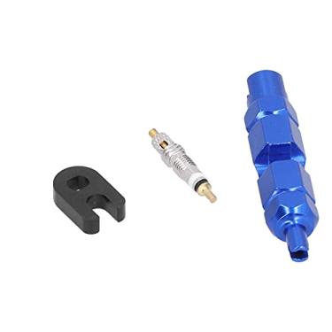 Imagem de Kit de ferramentas de remoção de núcleo de válvula, conjunto de removedor de núcleo de válvula de pneu de bicicleta de estrada Conjunto de removedor de núcleo de válvula de pneu para(azul)