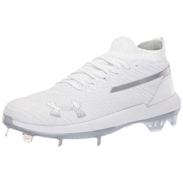Imagem de Under Armour Harper 3 Low St Tênis de beisebol masculino, Branco (101)/Branco, 48