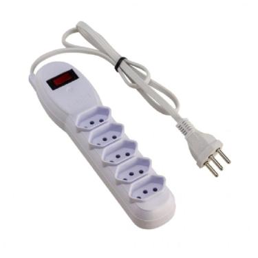 Imagem de Filtro 5 Tomadas Incorporadas Slim Bivolt Br  Force Line