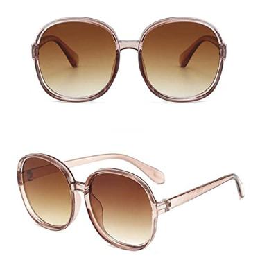 Imagem de Óculos de Sol Feminino Clássico Clássico Feminino Grandes Moldura Redonda de Luxo Designer Feminino Óculos Grandes Óculos, 5, China