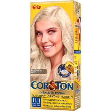 Imagem de Tintura Creme Cor & Ton Louro Muito Claro Prata 11.11