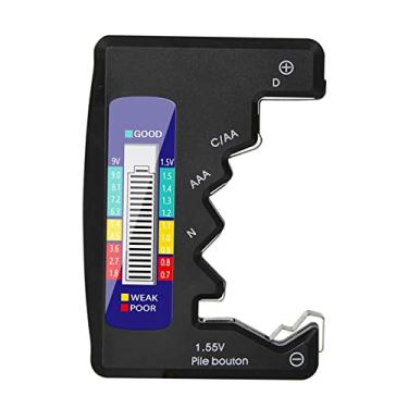 Imagem de Tingpai Testador de bateria com display LCD de índice de energia pa CDN AA AAA 9V 1.5V Botão Verificador de bateria pa bateria doméstica Detector de energia de baterias