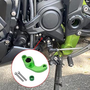 Imagem de Acessórios para motocicleta Placa de suporte de turno estabilizador de engrenagem de câmbio de alumínio compatível com Kawasaki Z900 Z900 RS Z900RS 2018 2019 2020 2021 2022 (verde)