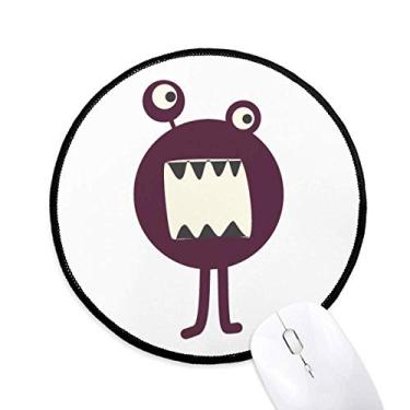 Imagem de DIYthinker Universo e Alien Monster Mouse Pad Desktop Office Tapete redondo para computador