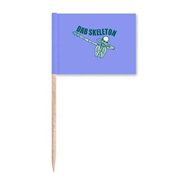 Imagem de Dance Skeleton Sports Body Toothpick Flags Marker Topper Party Decoration