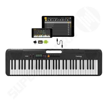 Imagem de Teclado Musical Casiotone Ct-S200 Casio Preto 61 Teclas Aplicativo Cho