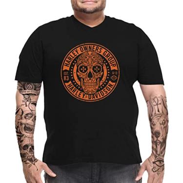 Imagem de Camiseta Masculina Harley Davidson Group Tam. Plus Size Tamanho:G3;Cor:Preto