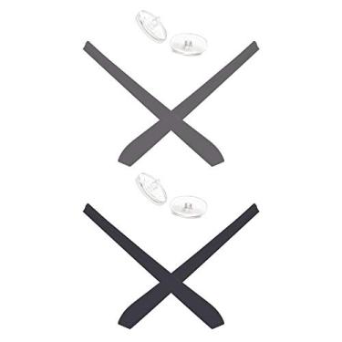 Imagem de Mryok — Protetor nasal de substituição para óculos de sol Oakley Wingspan – Opções, Gray & Black, One Size