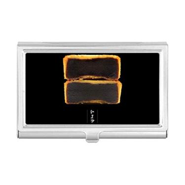 Imagem de Porta-cartões de visita com pasta de feijão vermelho e bolo de lua no meio do outono