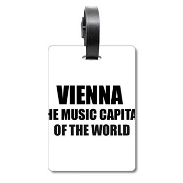Imagem de Vienna Music Capital of The World Mala de Bagagem Etiqueta de Bagagem Etiqueta de Scutcheon
