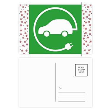Imagem de Plugue circular veículos energéticos protegem o meio ambiente, Natal, Natal, celebração, cartão postal, bênção, cartão postal