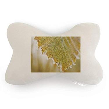 Imagem de DIYthinker Almofada de apoio de cabeça para decoração de pescoço com estampa de plantas Tender Leaf