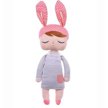 Imagem de Boneca MeToo Angela Rabbit Touca Coelhinho Rosa