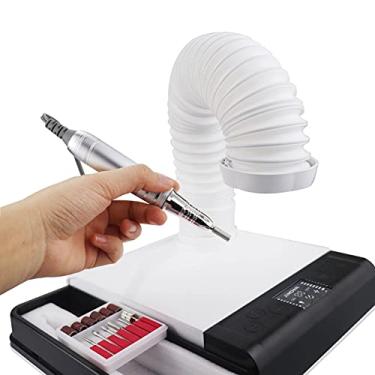 Imagem de Máquina de perfuração 2 em 1 e aspirador de pó coletor de pó 35000RPM com iluminação Lâmpada LED Manicure Ferramenta de pedicure Equipamento de laboratório dentário