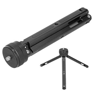 Imagem de Mini tripé, Suporte de tripé Portátil de Metal Ajustável Com Parafuso de 1/4 Polegada, Suporte Universal para tripé para Câmeras Sem Espelho/câmeras SLR/câmeras Esportivas/telefones Celulares (Preto)