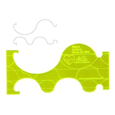 Imagem de Regua Para Fazer Curva Quilting Quilt Costura Livre Onda Costura Patchwork