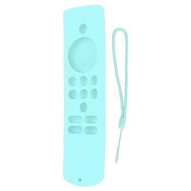 Imagem de Capa de controle remoto de silicone, capa protetora macia antiderrapante à prova de choque com cordão para Fire TV Stick Lite (controle Fire TV não incluído) (verde menta)
