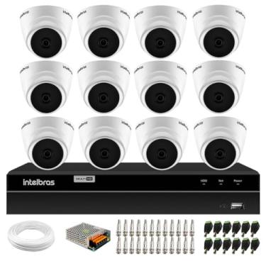 Imagem de Kit 12 Câmeras Intelbras VHD 1220 Dome G6 Full HD 1080p, Lente 2.8mm, Visão Noturna 20m + DVR Intelbras MHDX 1216 Full HD 16 Canais Multi HD