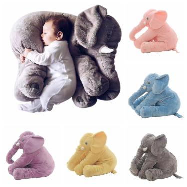 Imagem de Grande macio bonito travesseiro de pelúcia de pelúcia elefante animal criança de brinquedo