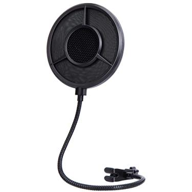Imagem de YOUSHARES Filtro Pop de 6 camadas para microfone – Compatível com Blue Yeti, QuadCast, Fifine e outros microfones, filtro pop de metal atualizado com pescoço de ganso flexível de 360°