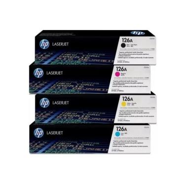 Imagem de Kit 4x Toner  126A CP1025 CP1020 M175A  B+C+Y+M Original