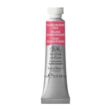 Imagem de Winsor & Newton Tinta profissional para aquarela, tubo de 4,8 g, vermelho quinacridona