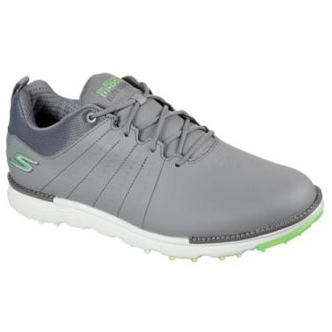 Imagem de Skechers Sapato de golfe masculino Go Elite Tour Sl à prova d'água, Cinza/limão, 10.5