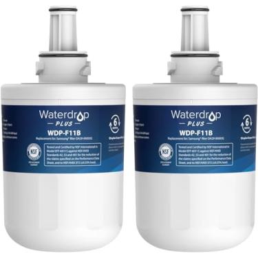 Imagem de Waterdrop Plus DA29-00003G NSF 401 & 53 & 42 filtro de água de geladeira certificado, reduz PFAS, substituição para Samsung DA29-00003G, DA29-00003B, DA29-00003A, Aqua-Pure Plus, HAFCU1, 2 filtros
