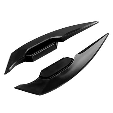 Imagem de 2 peças Winglets de motocicleta Zcargel Spoiler dianteiro lateral aerodinâmico kit universal asa de vento fixa para a maioria das motocicletas elétricas scooters