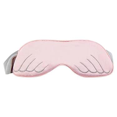 Imagem de BOiMoe Máscara de aquecimento para os olhos, máscara de vapor USB, 3 controles de temperatura, proteção para os olhos pode ser lavada, máscara de olho elétrica, sombreamento confortável, adequada para