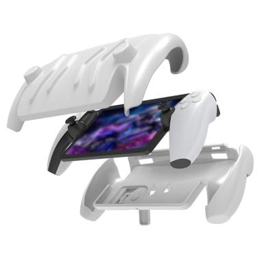 Imagem de Capa protetora para PlayStation Portal com capa frontal e suporte DOBEWINGDELOU Acessórios Capa protetora com suporte, absorção de choque, antiderrapante, antiarranhões, branca