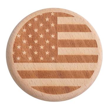 Imagem de Mavota Wood USA Flag Freezer Magent abridor de garrafas de cerveja