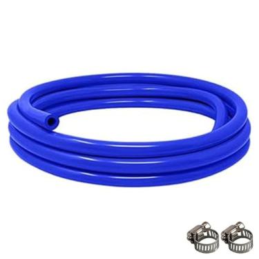 Imagem de LUCKEG Gas Line Assembly Including Blue Beer Gas Line ID 5/16",OD 9/16" Length 10ft, CO2 Hose Clamps for Kegerator Draft Beer Brew,Cornelius Keg Homebrewing and Wine making