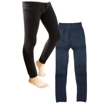 Imagem de Calça Térmica Infantil Segunda Pele Menino Modelo com Braguilha - 4 a 12 anos