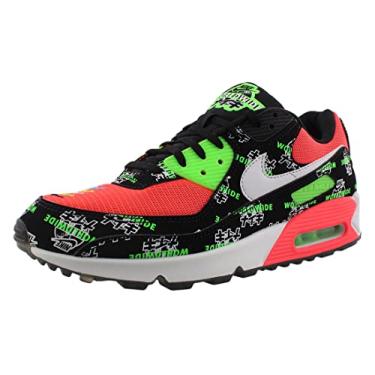 Imagem de Nike Air Max 90 Se Unisex Shoes Size 9, Color: Black/White/Green Stirke