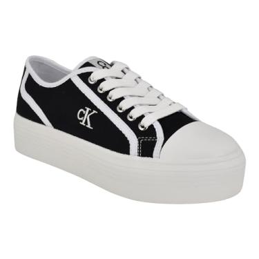 Imagem de Calvin Klein Tênis feminino Brinle, Preto/Branco 001, 41