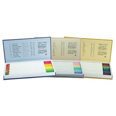 Imagem de Tombow 51527 Conjunto de dicionário de lápis de cor Irojiten, capa marinha, conjunto de 30. Lápis de cor lindamente trabalhados à base de cera com acabamento esmaltado