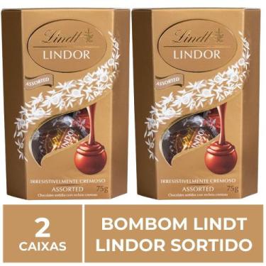Imagem de Bombom De Chocolate Suíço Lindt Lindor Sortido, 2 Caixas 75G