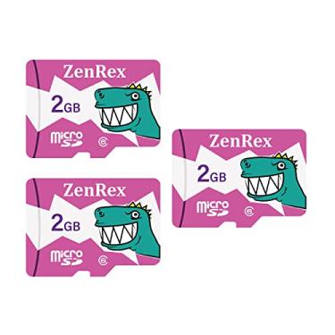 Imagem de ZenRex Pacote de 2 GB de 1, cartão de memória micro SD C6 com 3 unidades para câmera, tablet, smartphone com adaptador