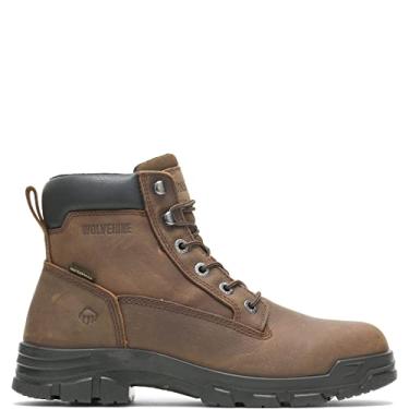 Imagem de Wolverine Bota industrial masculina à prova d'água com 15 cm, Marrom, 14